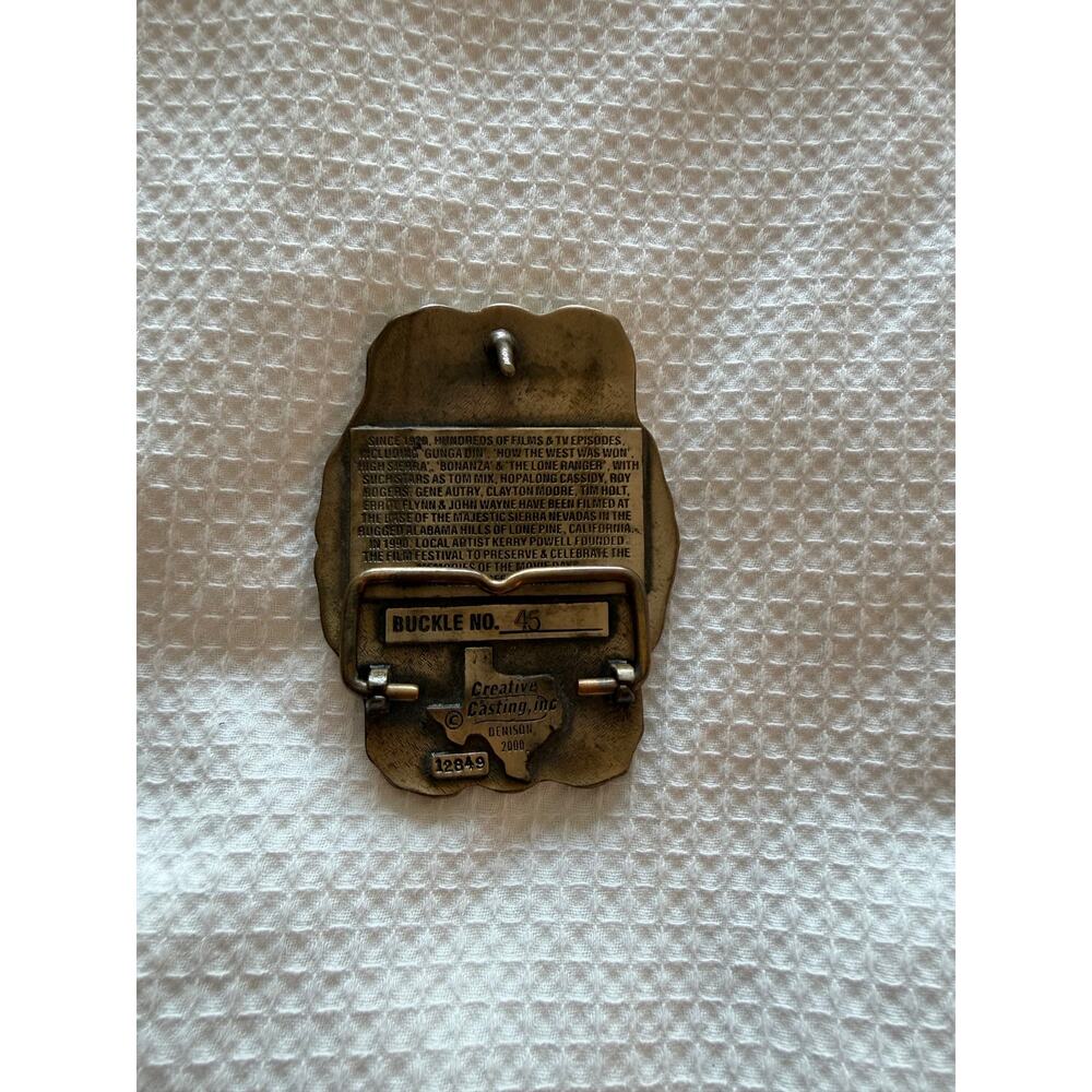 Lone Pine Film Festival 2000 Belt Buckle #45 - Picture 3 of 3